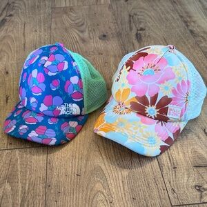 The North Face and Billabong Floral Hats